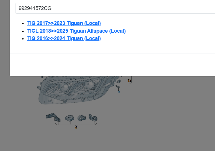 VW TIGUAN LEISTUNGSMODUL FÜR HAUPTLICHTELEKTRONIK LED PDLS+ 992941572CG ORIG.NEU - Obrázek 5