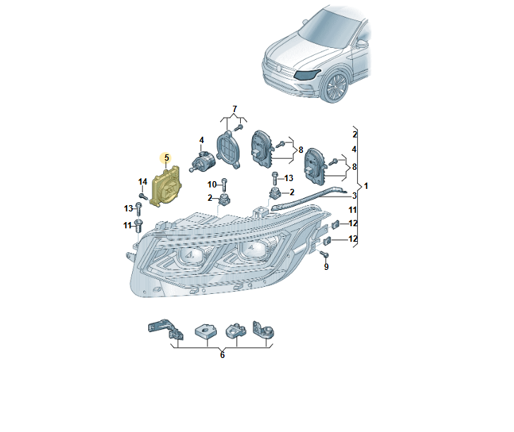 VW TIGUAN VW ID 3,4,BUZZ,TRCM LEISTUNGSMODUL FÜR SCHEINWERFER 992941572AG VW NEU - Obrázek 4