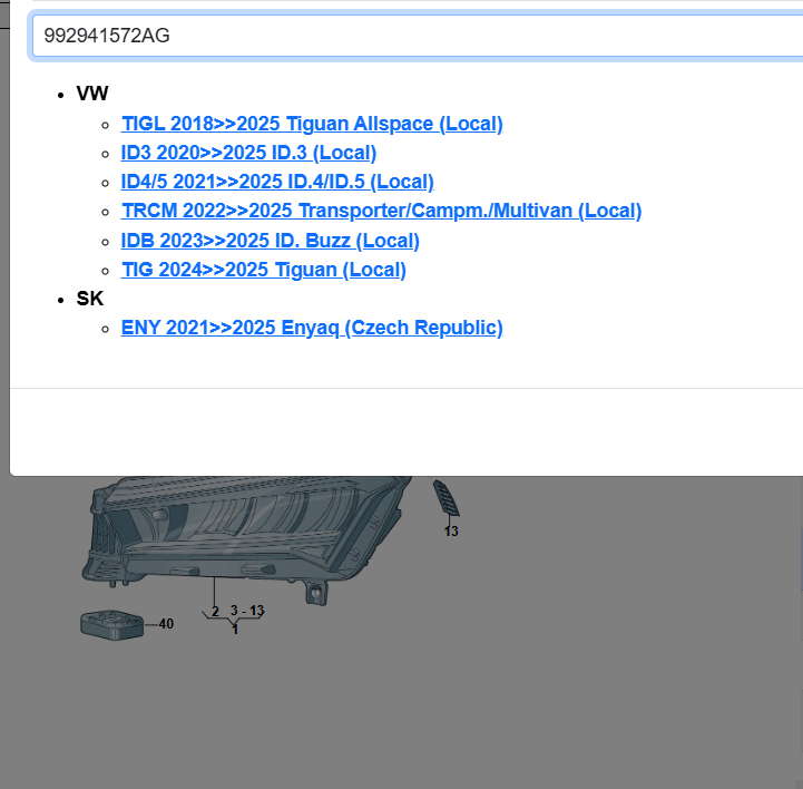 VW TIGUAN VW ID 3,4,BUZZ,TRCM LEISTUNGSMODUL FÜR SCHEINWERFER 992941572AG VW NEU - Obrázek 5