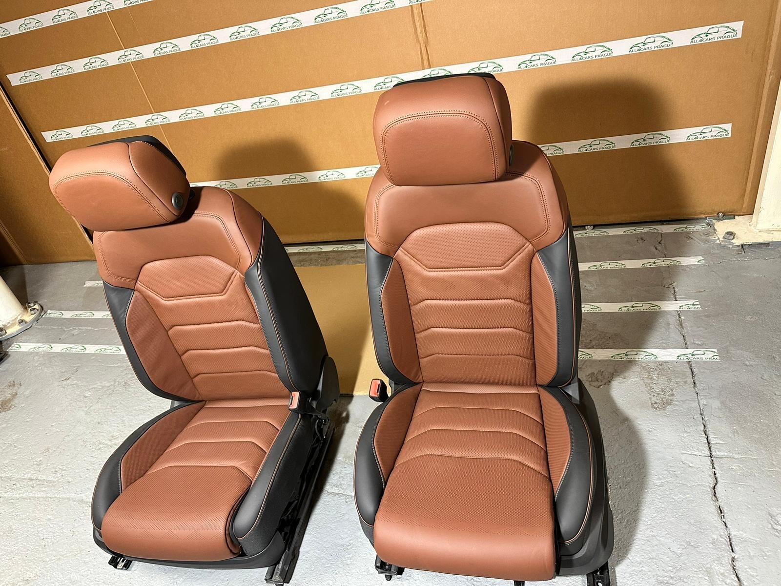 VW TOUAREG III CR7 760 SITZE SPORT LEDER SITZEN BRAUN LEDER VON TEST WAGEN!!