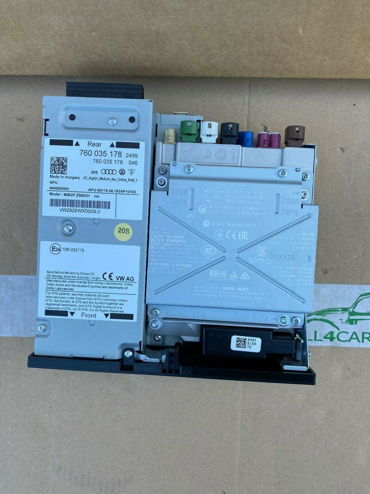 VW TOUAREG STEUERGERÄT INFORMATIONSELEKTRONIK NAVIGATION 760035178 ORIGINAL NEU! - Obrázek 3