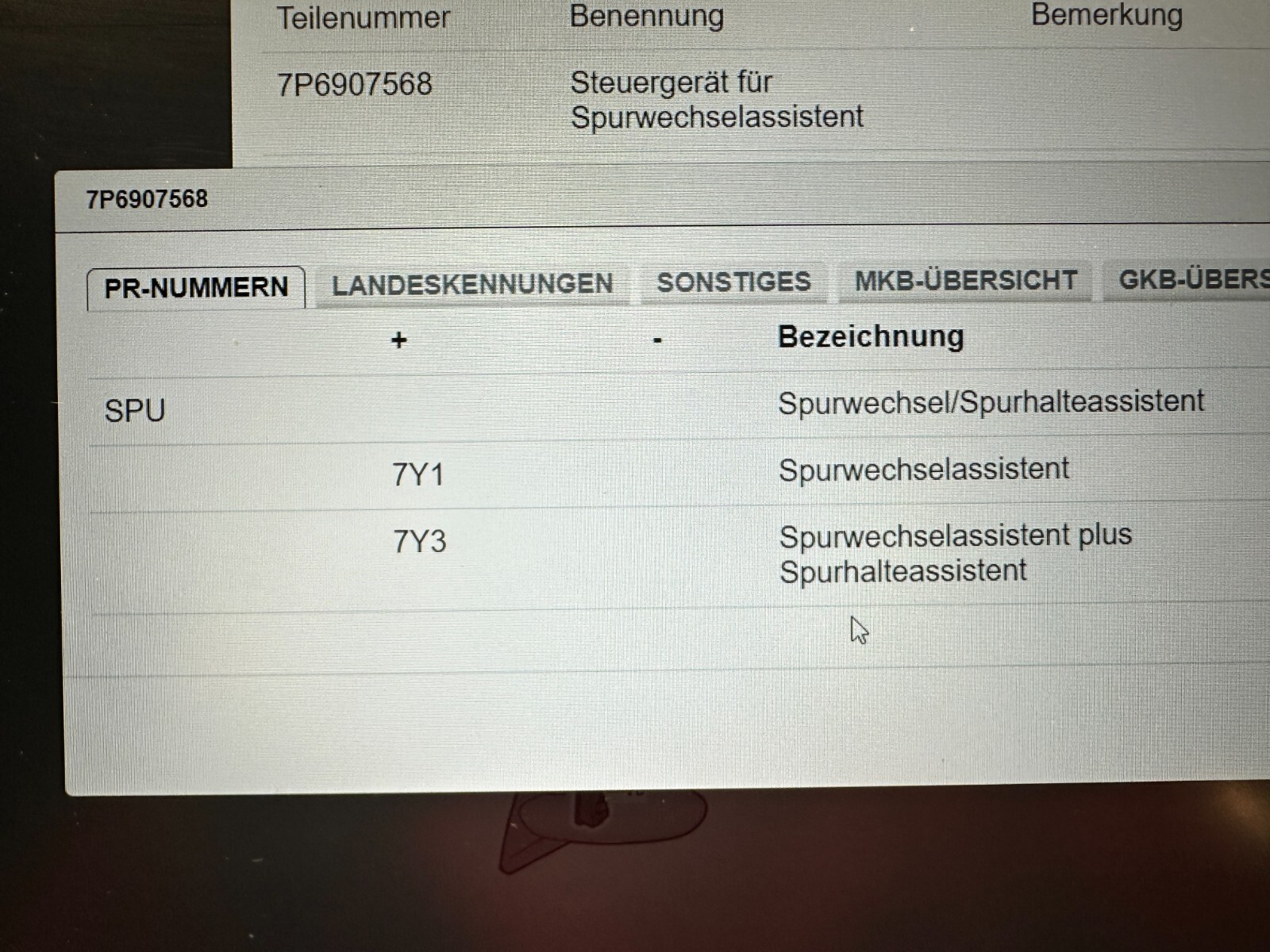 VW TOUAREG STEUERGERÄT SPURWECHSELASSISTENT 7P6907568 Fast Neu dem vom Test Car - Obrázek 5