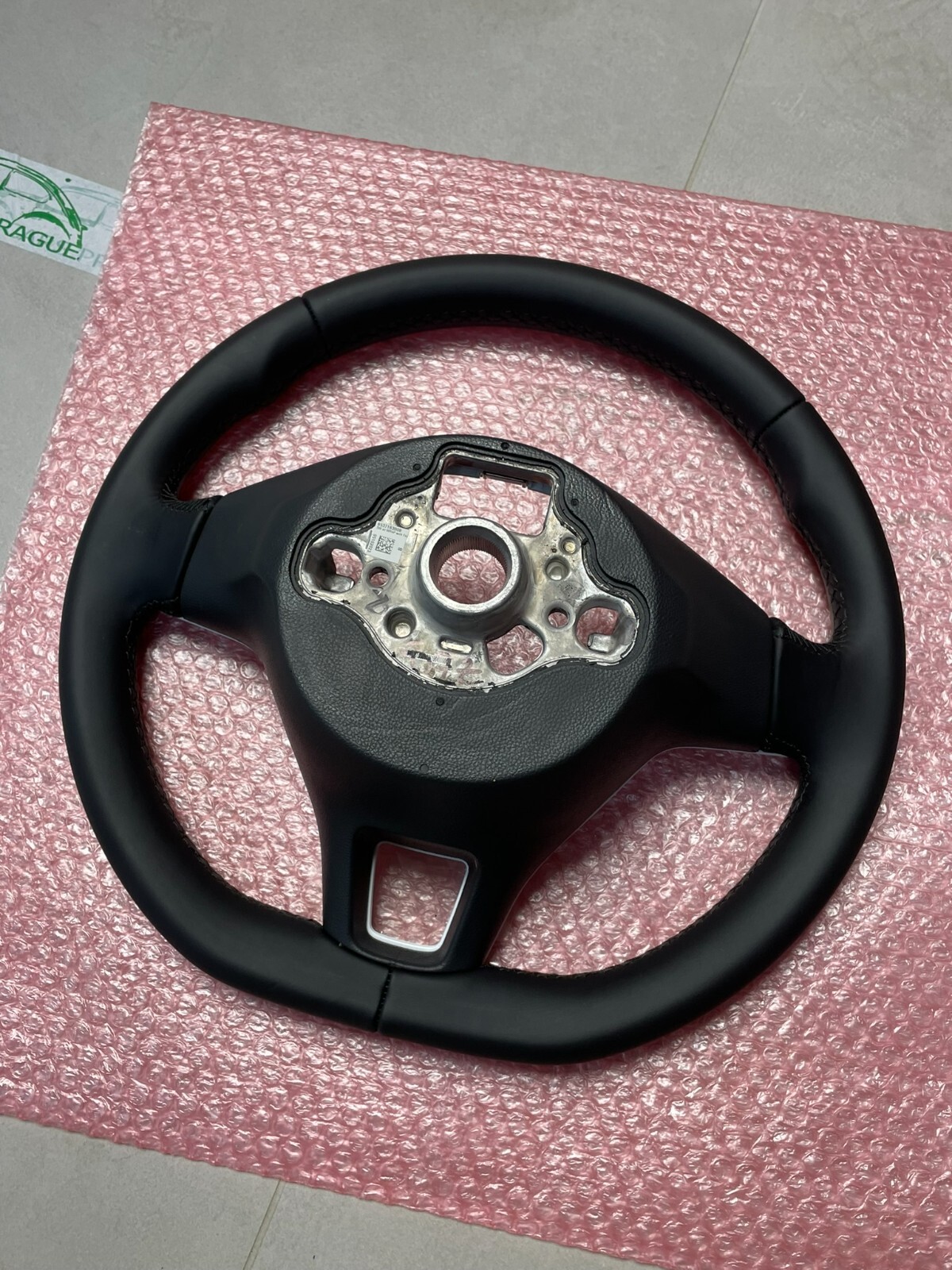 VW UP SPORT LENKRAD LEDER CHROM-SCHWARZ-WEISS 1S0419091AF Fast Neu Test Wagen.. - Obrázek 21