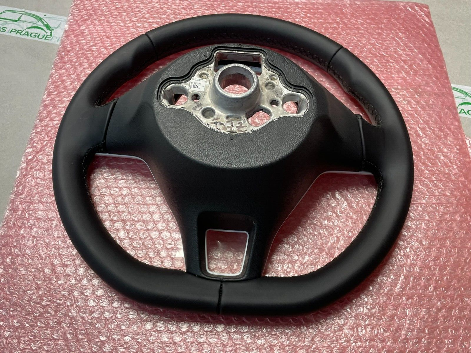 VW UP SPORT LENKRAD LEDER CHROM-SCHWARZ-WEISS 1S0419091AF Fast Neu Test Wagen.. - Obrázek 22