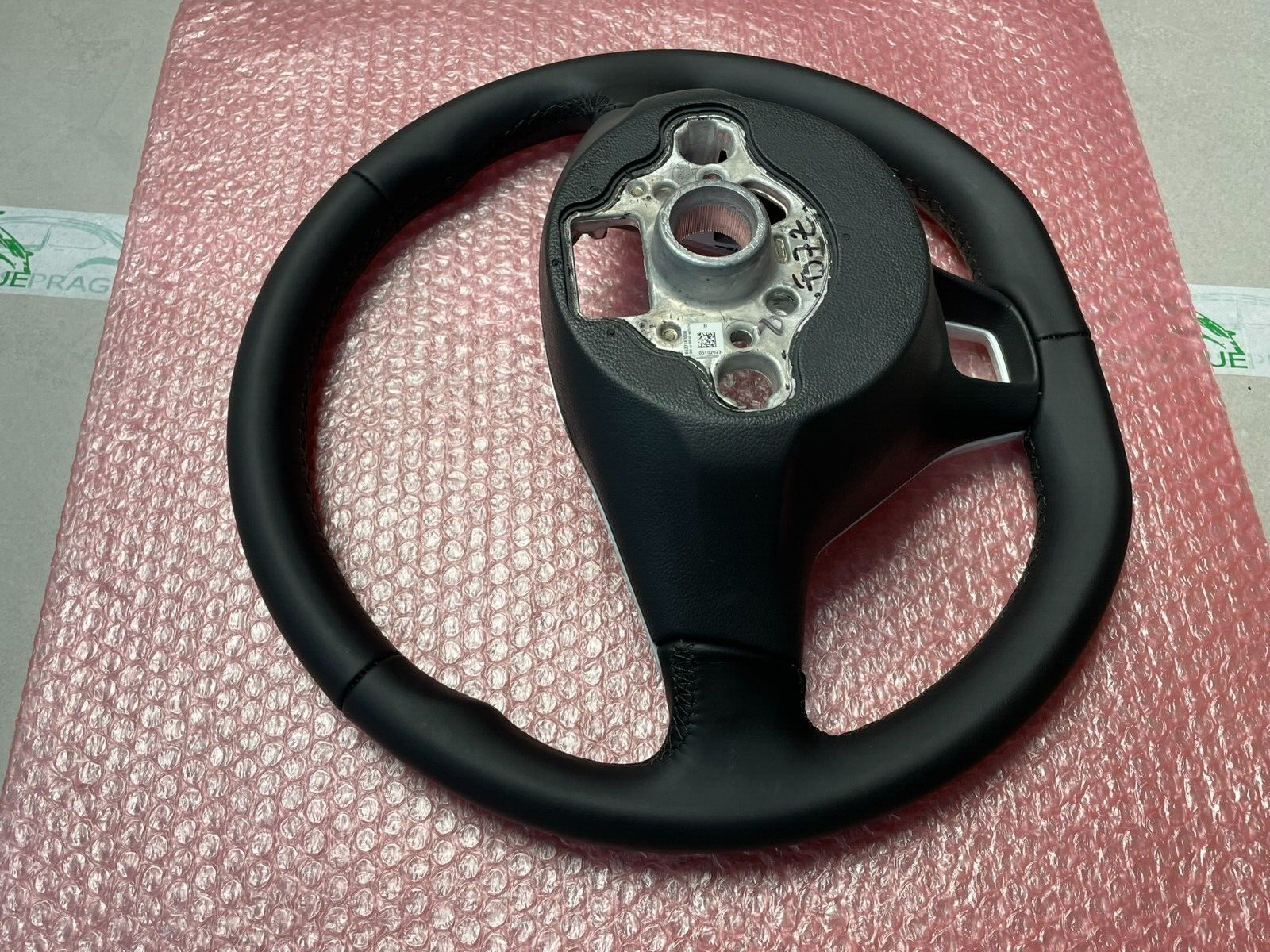 VW UP SPORT LENKRAD LEDER CHROM-SCHWARZ-WEISS 1S0419091AF Fast Neu Test Wagen.. - Obrázek 23