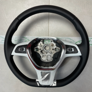 VW UP  SPORT LENKRAD LEDER CHROM-SCHWARZ-WEISS 1S0419091AF Fast Neu Test Wagen..