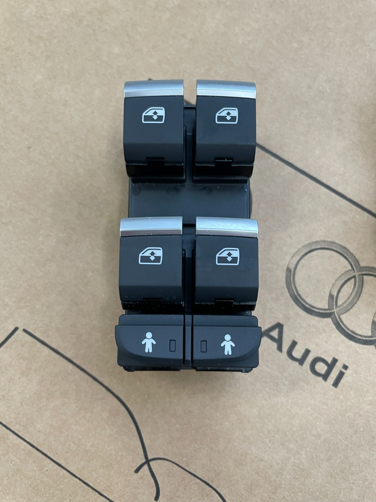 4M0959851B AUDI Q7 Q5 A5 A4 SCHALTER ELEKTRISCHEN FENSTERHEBER FAHR.SEITE OE NEU - Obrázek 11