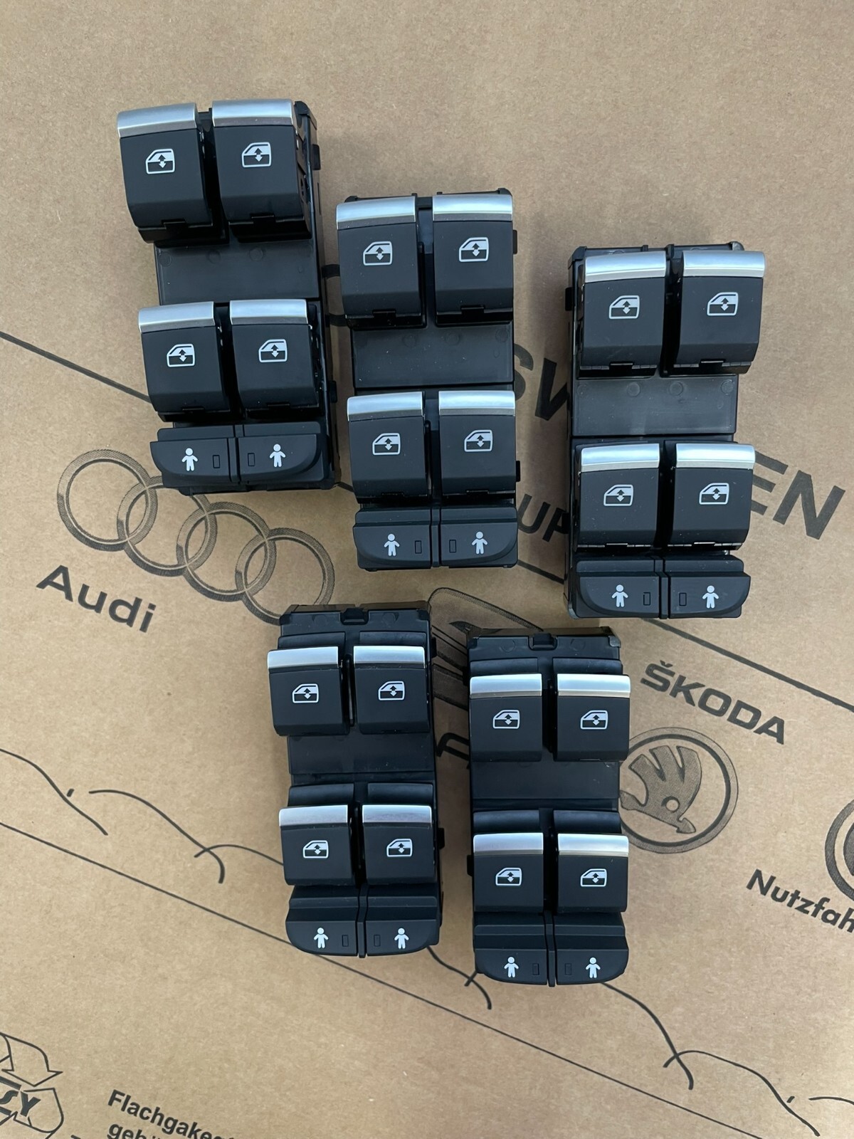 4M0959851B AUDI Q7 Q5 A5 A4 SCHALTER ELEKTRISCHEN FENSTERHEBER FAHR.SEITE OE NEU - Obrázek 10