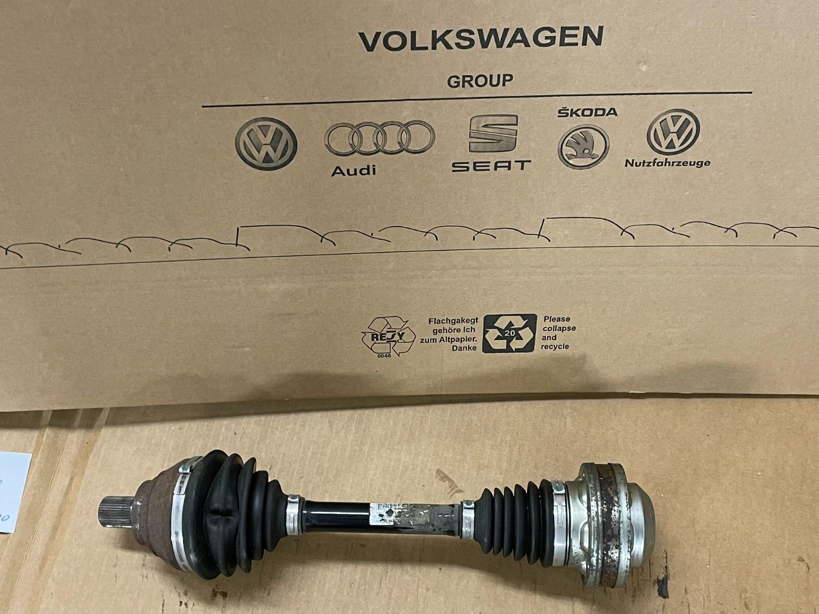 5Q0407271AP AUDI VW ŠKODA SEAT GELENKWELLE 5Q0407271AP DEMONT TEST WAGEN ORIG VW - Obrázek 7