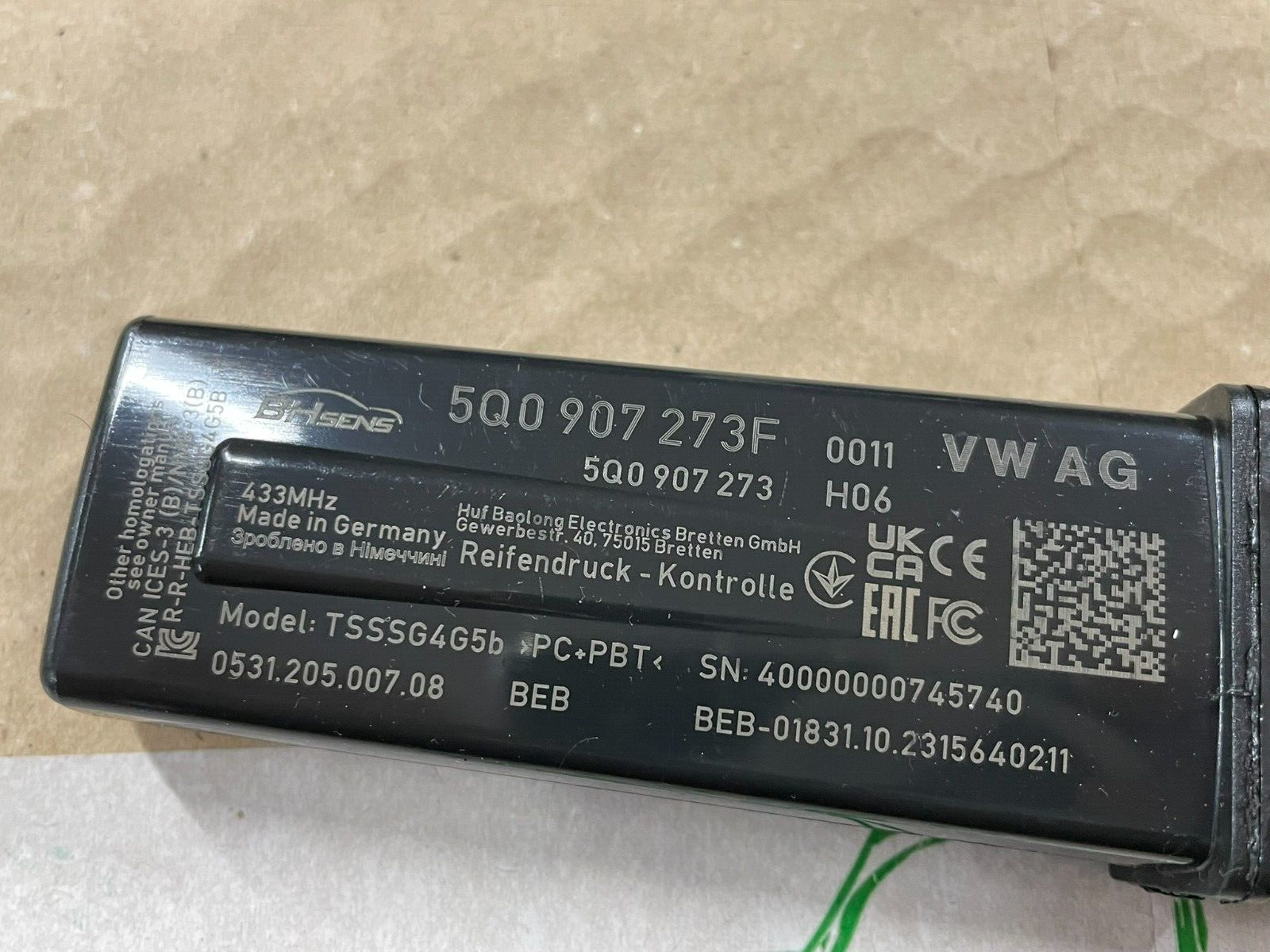 5Q0907273F VW ŠKODA RDKS TPMS REIFENDRUCKMODUL GERÄT NEU ! ORIGINAL ! 5Q0907273F - Obrázek 3