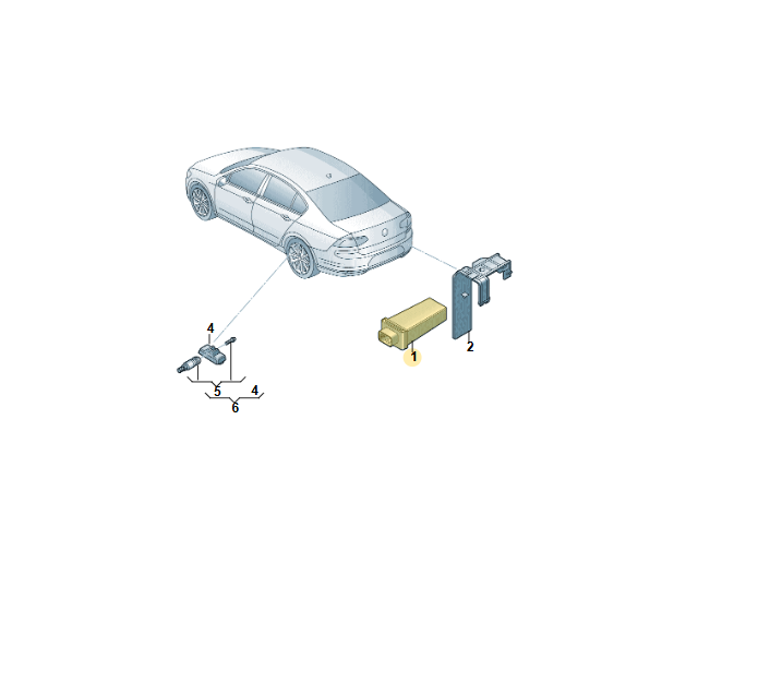 5Q0907273F VW ŠKODA RDKS TPMS REIFENDRUCKMODUL GERÄT NEU ! ORIGINAL ! 5Q0907273F - Obrázek 4