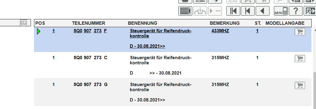5Q0907273F VW ŠKODA RDKS TPMS REIFENDRUCKMODUL GERÄT NEU ! ORIGINAL ! 5Q0907273F - Obrázek 7