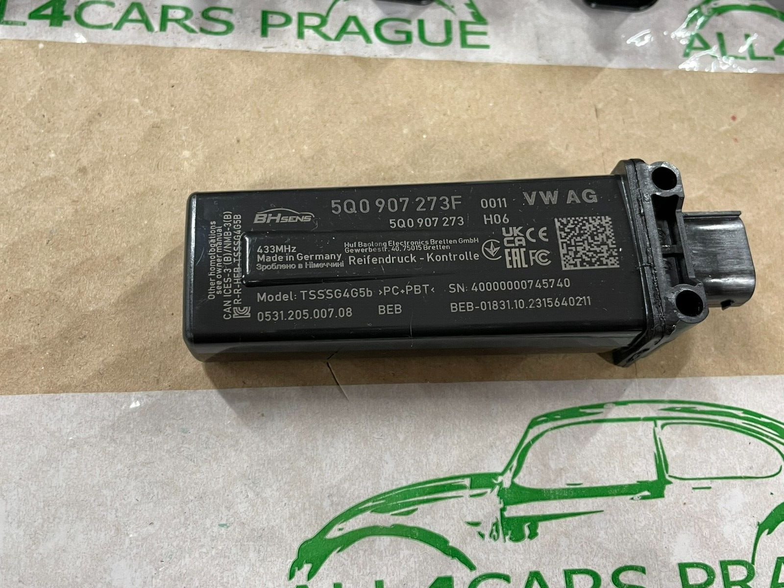 5Q0907273F VW ŠKODA RDKS TPMS REIFENDRUCKMODUL GERÄT NEU ! ORIGINAL ! 5Q0907273F - Obrázek 8