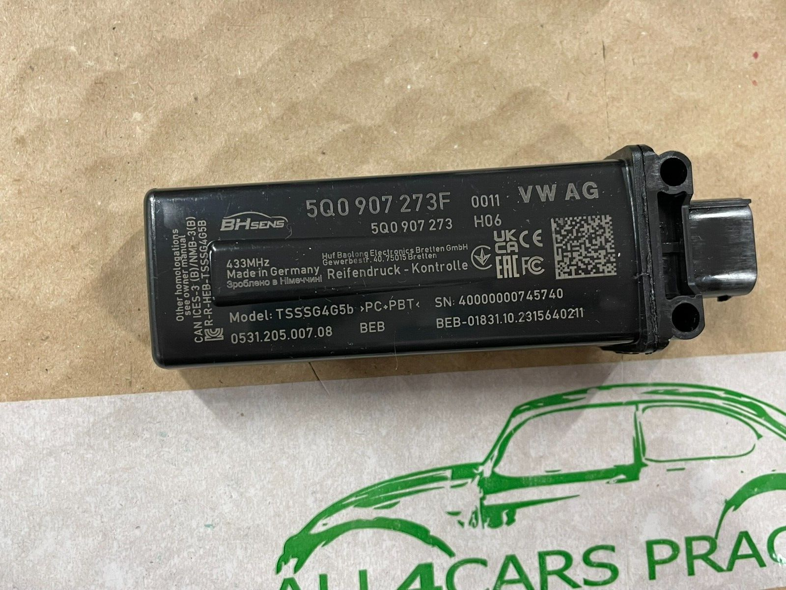 5Q0907273F VW ŠKODA RDKS TPMS REIFENDRUCKMODUL GERÄT NEU ! ORIGINAL ! 5Q0907273F - Obrázek 9