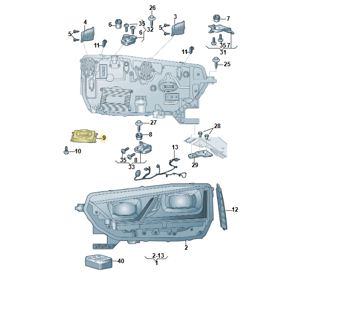 992941572CJ ŠKODA KODIAQ OCTAVIA KAROQ SCHEINWERFER STEUERGERÄT 992941572CJ ORIG - Obrázek 4
