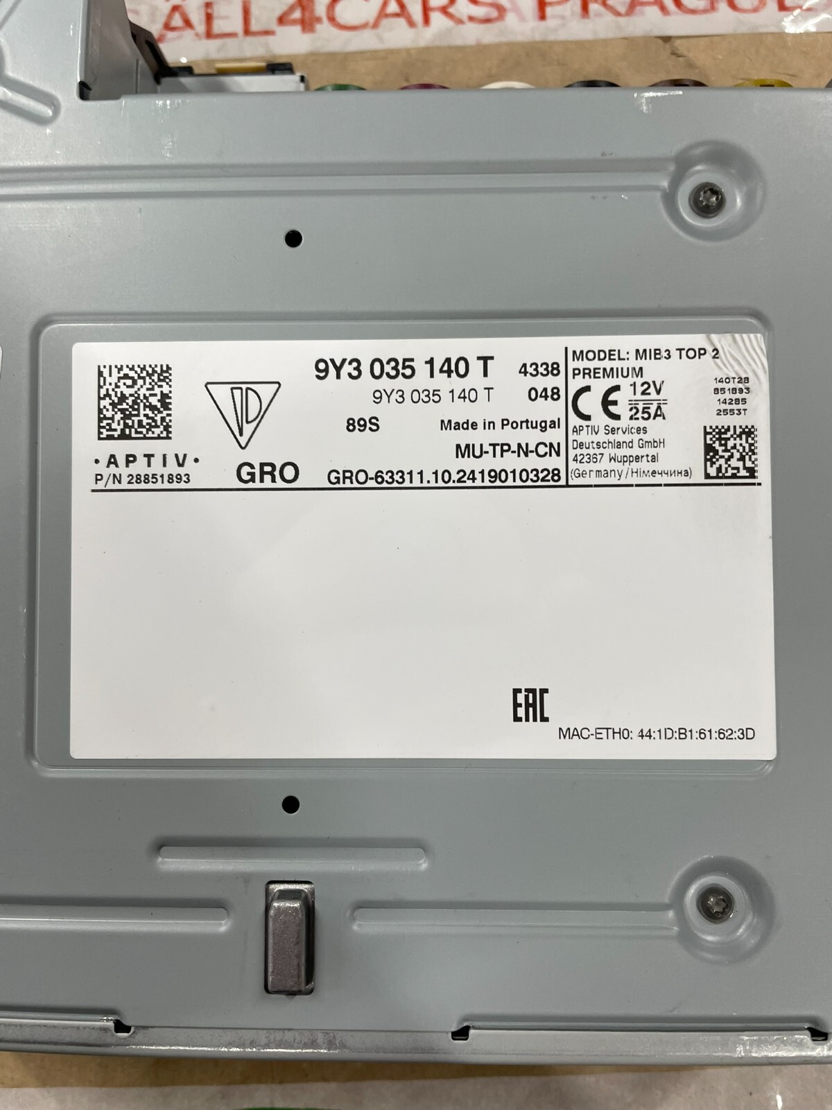 9Y3035140T PORSCHE MMI ZENTRALRECHNER - CENTRAL COMPUTER 9Y3035140T ORIG NEU !! - Obrázek 3