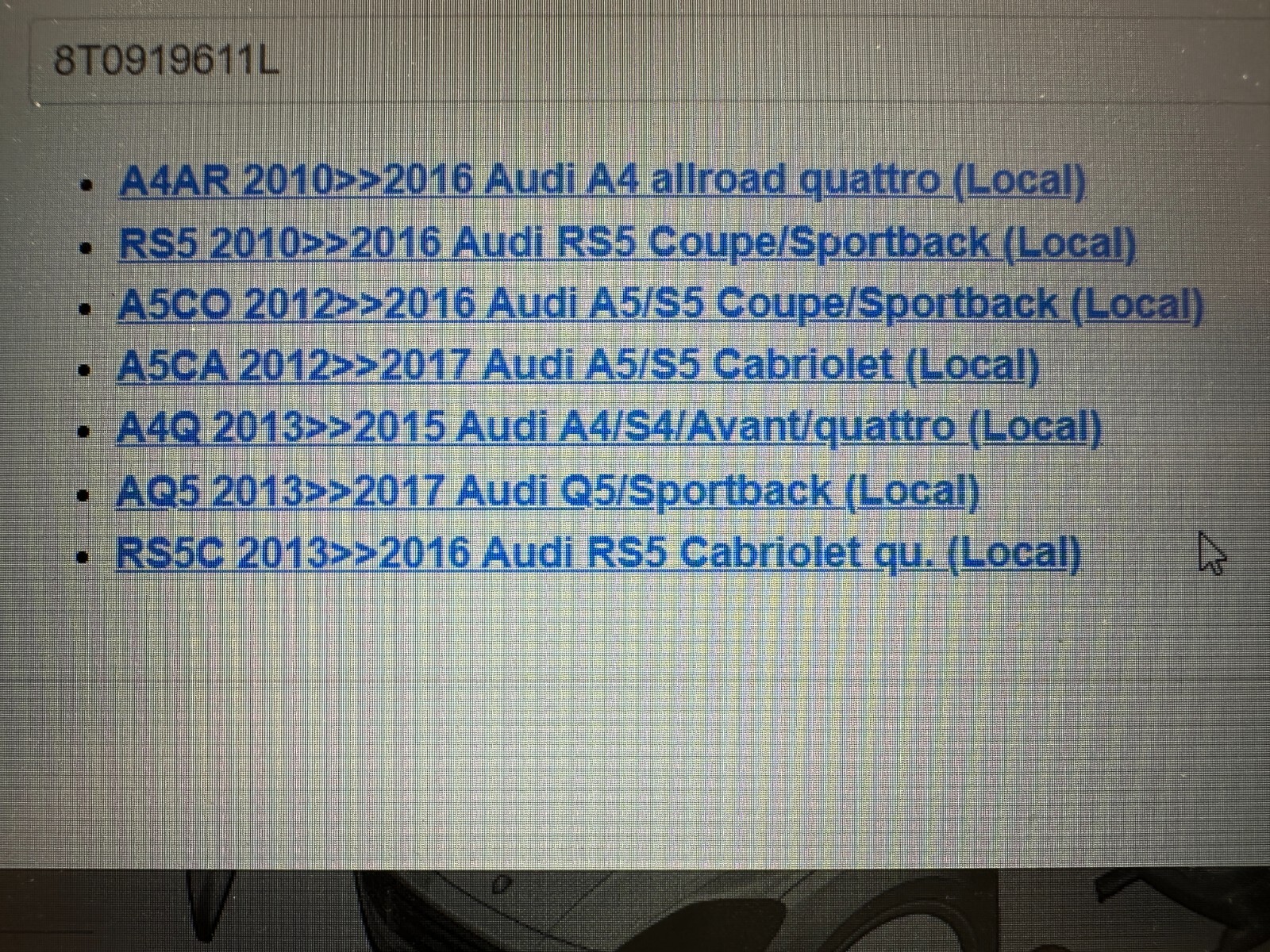 AUDI A4 A5 Q5 BEDIENUNGSEINHEIT FÜR MULTI-MEDIASYSTEM MMI 8T0919611L FAST NEU ! - Obrázek 17