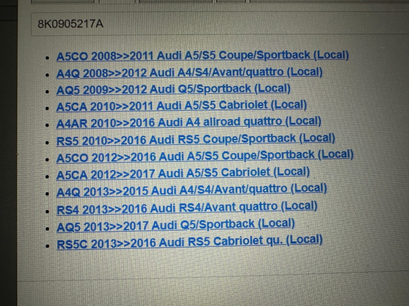 AUDI A4, A5, Q5 START STOP SCHALTER 8K0905217A FAST NEU-DEMONT VOM TEST WAGEN ! - Obrázek 4