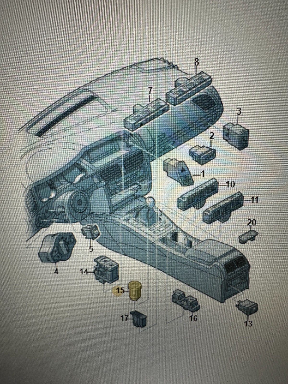 AUDI A4, A5, Q5 START STOP SCHALTER 8K0905217A FAST NEU-DEMONT VOM TEST WAGEN ! - Obrázek 6