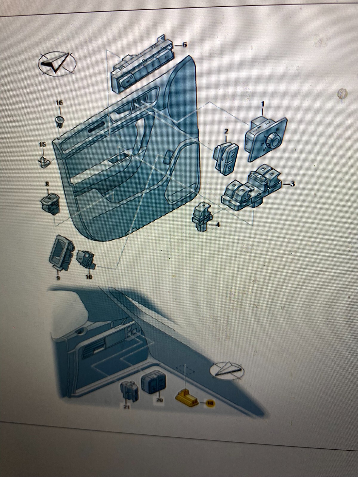 AUDI A4 A6 A7 A8 Q5 Q7 HECKKLAPPE KOFFERRAUMÖFFNER SCHALTER 7L6959520C - Obrázek 11