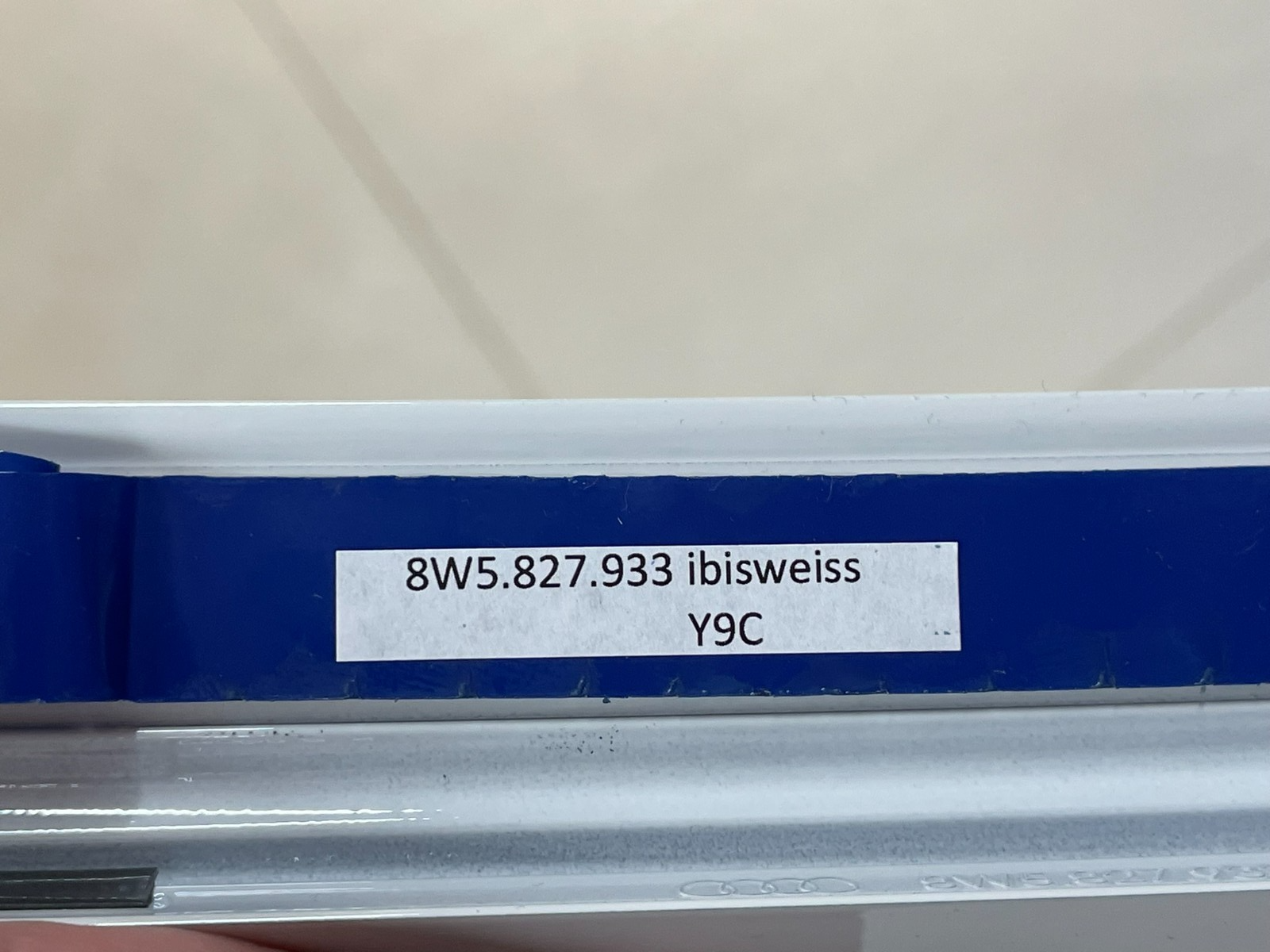 AUDI A4 S4 8W B9 HECKKLAPPE SPOILER 8W5827933C IBIS WEISS ORIG AUDI NEU !! - Obrázek 4