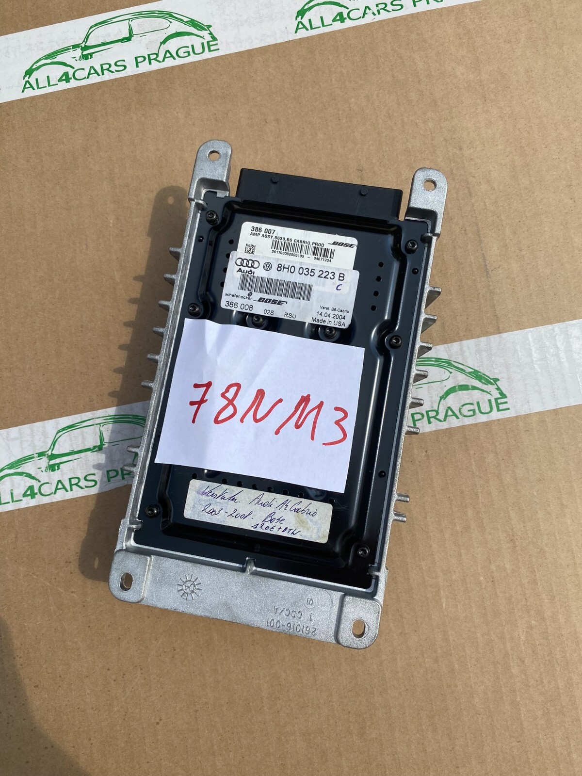 AUDI A4/S4 VERSTÄRKER BOSE SOUNDSYSTEM SOUND 8H0035223B ORIGINAL AUDI BOSE TEIL - Obrázek 14