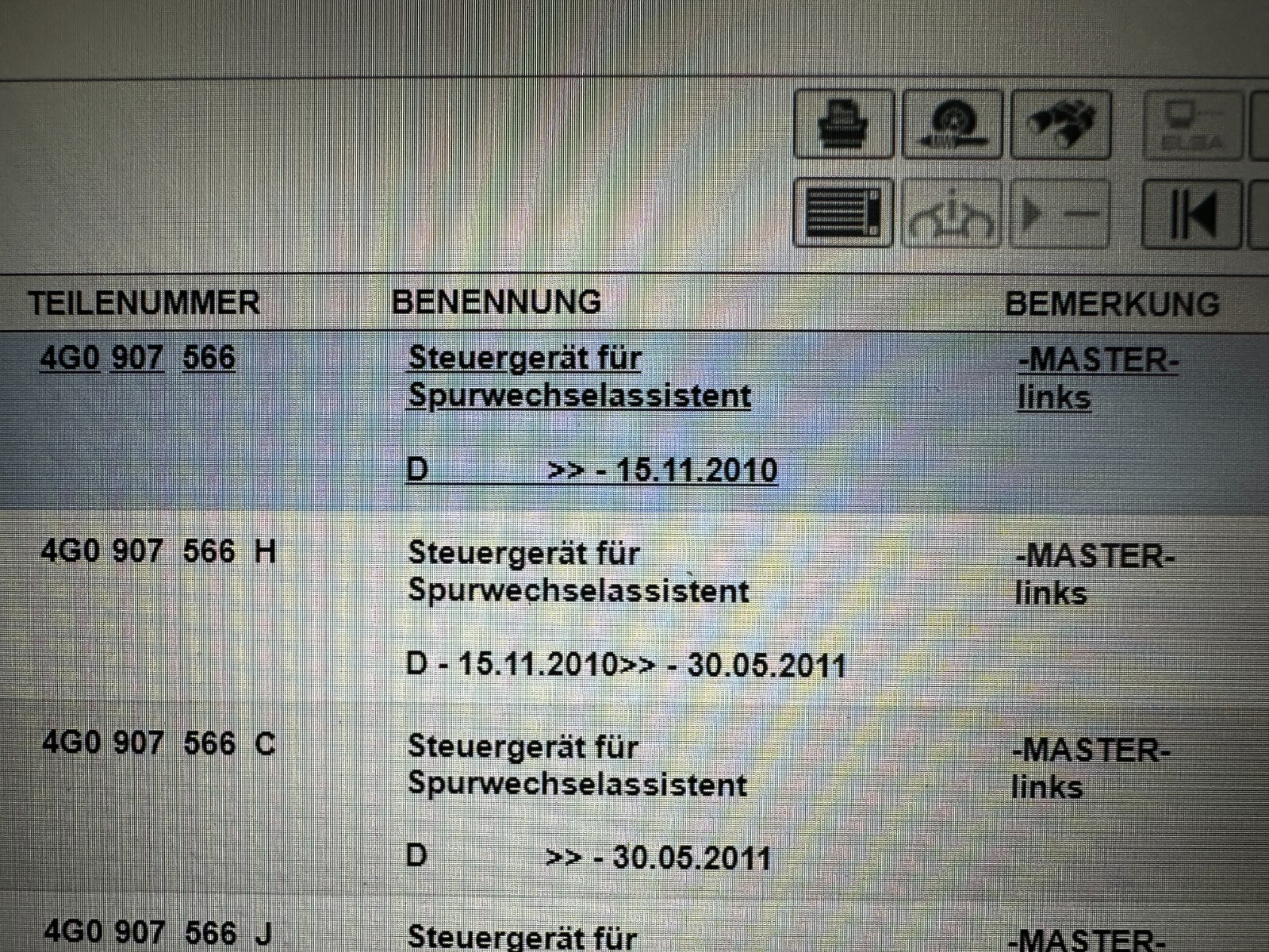 AUDI A7 STEUERGERÄT SPURWECHSELASISTENT LEFT 4G0907566-FAST NEU DEM VOM TEST CAR - Obrázek 5