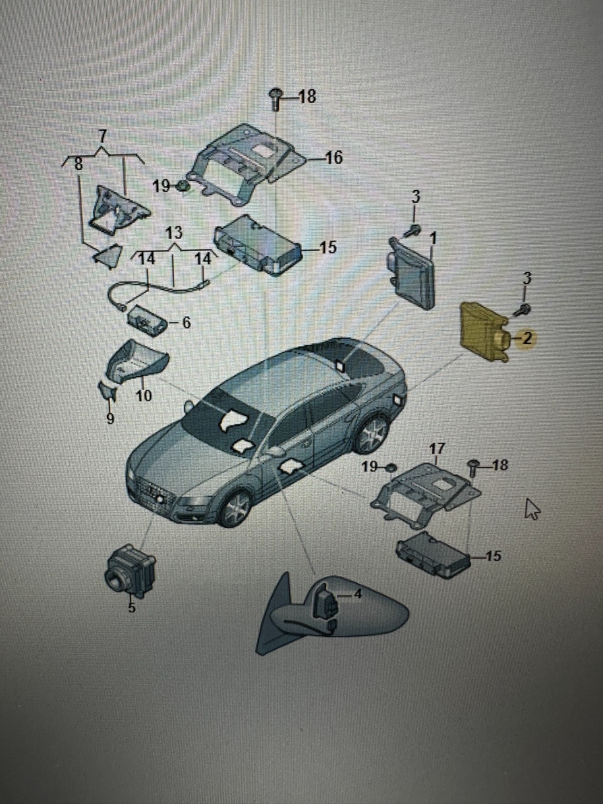 AUDI A7 STEUERGERÄT SPURWECHSELASISTENT LEFT 4G0907566-FAST NEU DEM VOM TEST CAR - Obrázek 6