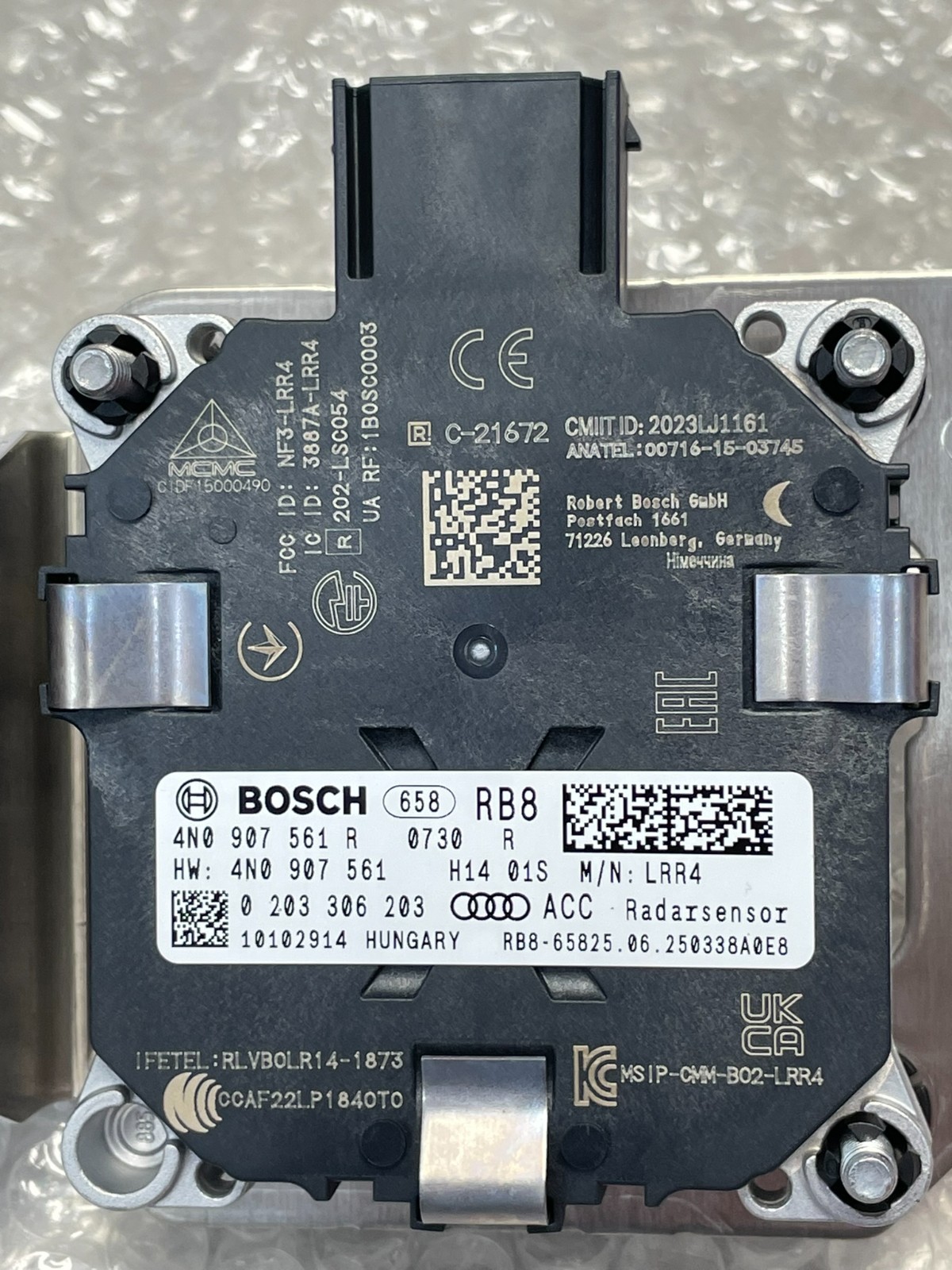 AUDI A8 / S8 4N ACC RADAR SENSOR DISTRONIC ABSTANDSREGELUNG 4N0907561R ORIG NEU - Obrázek 12