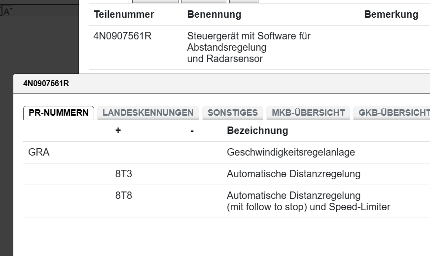 AUDI A8 / S8 4N ACC RADAR SENSOR DISTRONIC ABSTANDSREGELUNG 4N0907561R ORIG NEU - Obrázek 6