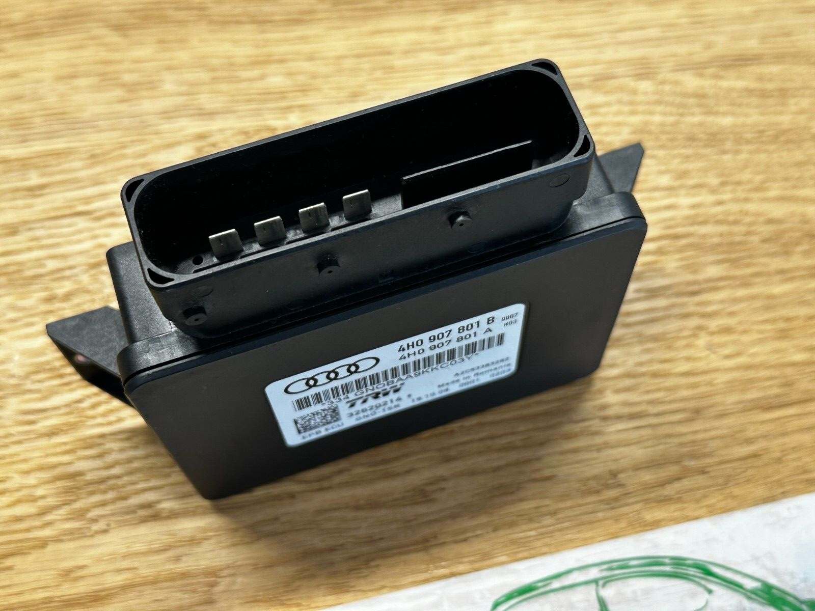 AUDI A8 STEUERGERÄT ELEKTROMECHANISCHE BREMSE 4H0907801B Fast Neu dem v Test Car - Obrázek 6