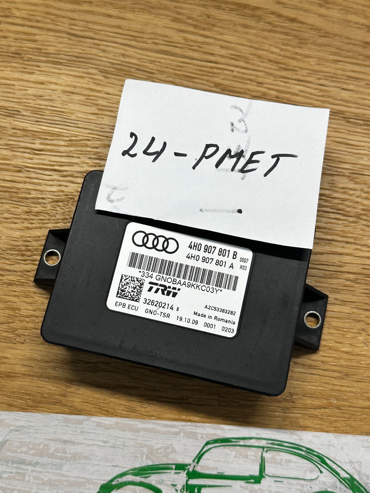 AUDI A8 STEUERGERÄT ELEKTROMECHANISCHE BREMSE 4H0907801B Fast Neu dem v Test Car - Obrázek 9