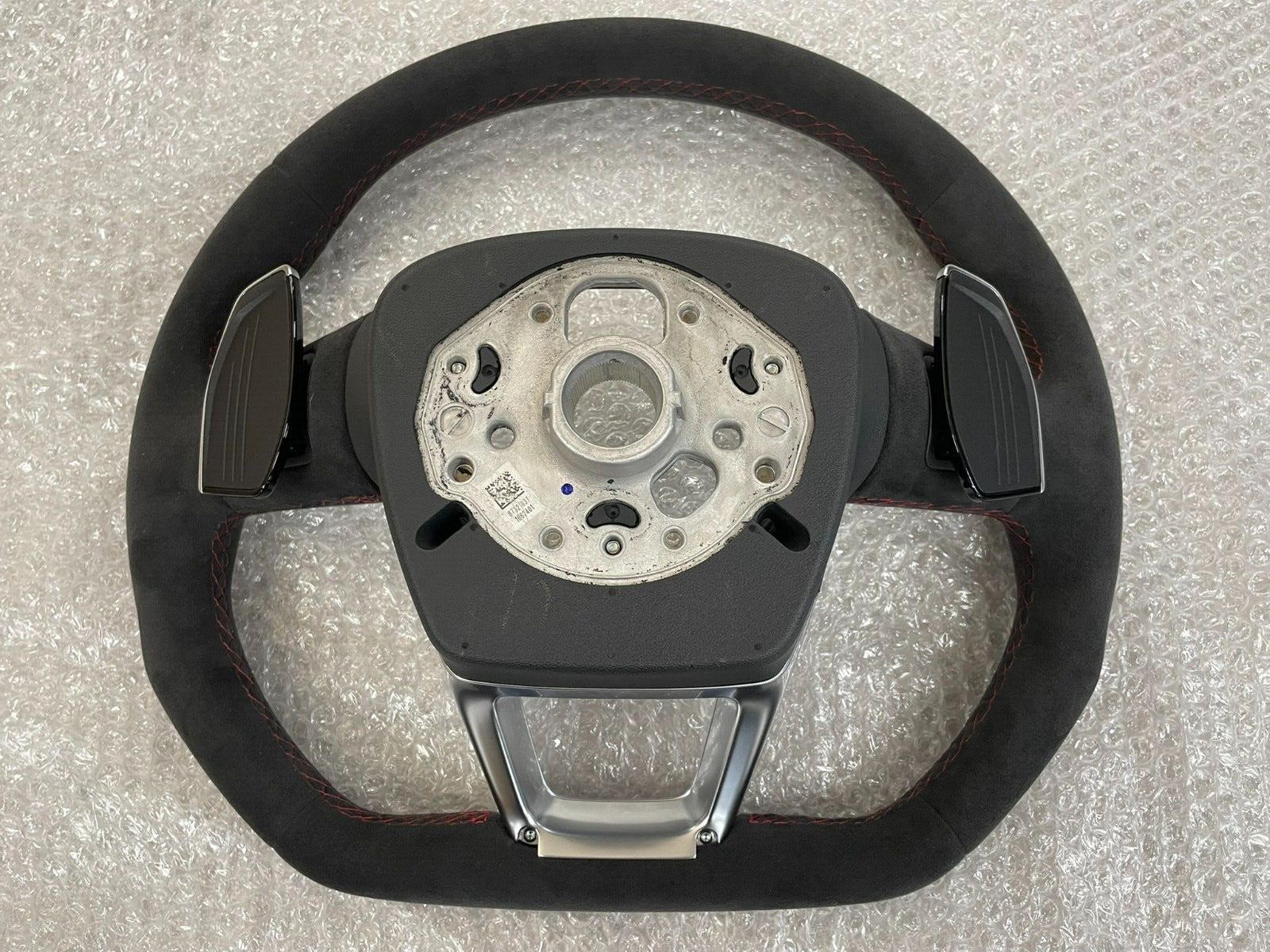 AUDI LENKRAD ALCANTARA RSQ8 4M Q8 Q7 SQ7 ABGEFLACHT WIPPEN ROTE NAHT 4M8419091AE - Obrázek 18