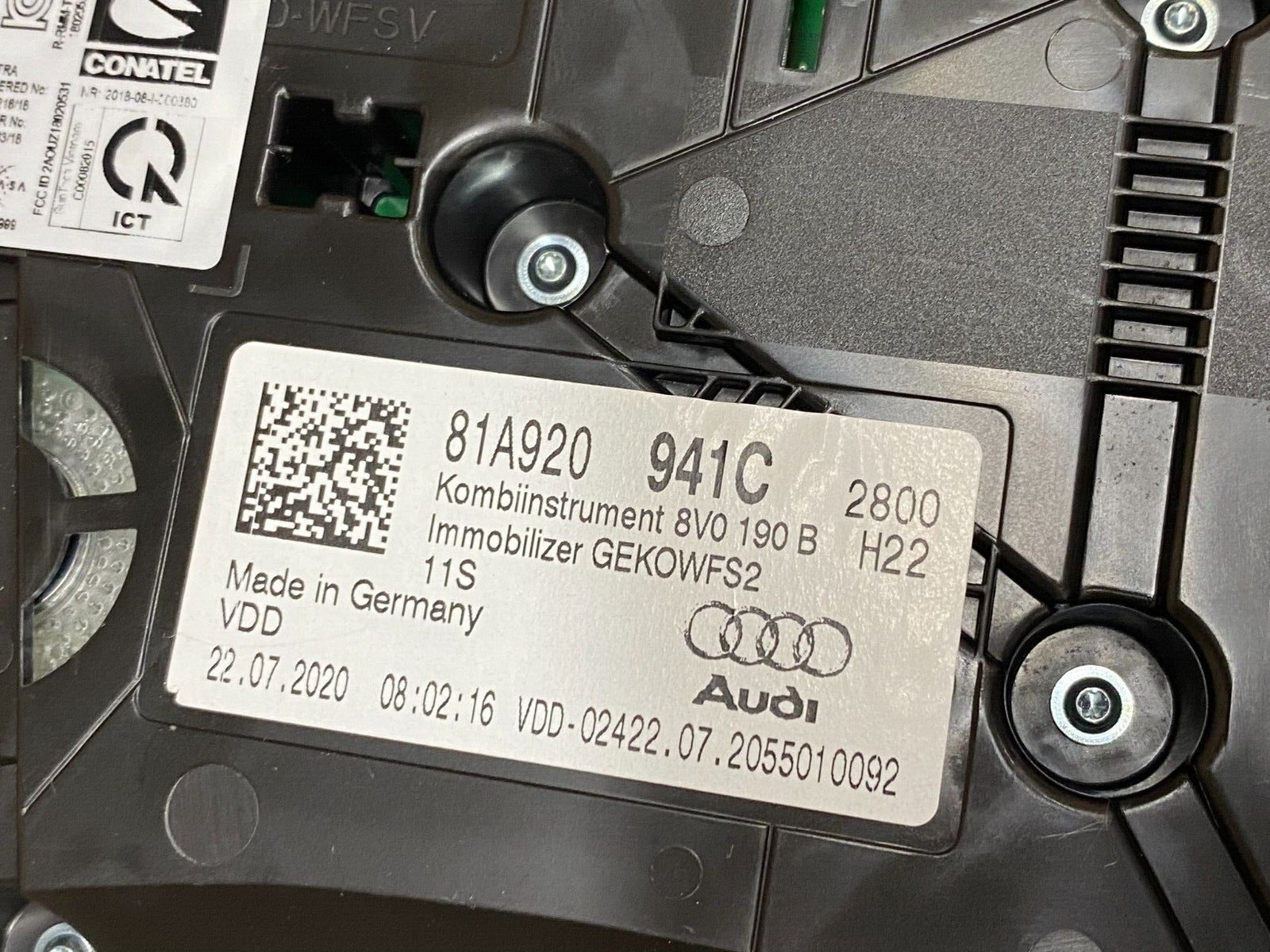 AUDI Q2 KOMBIINSTRUMENT MPH 81A920941C TACHO 21 MI. ONLY DEMONT FROM TEST CAR - Obrázek 4