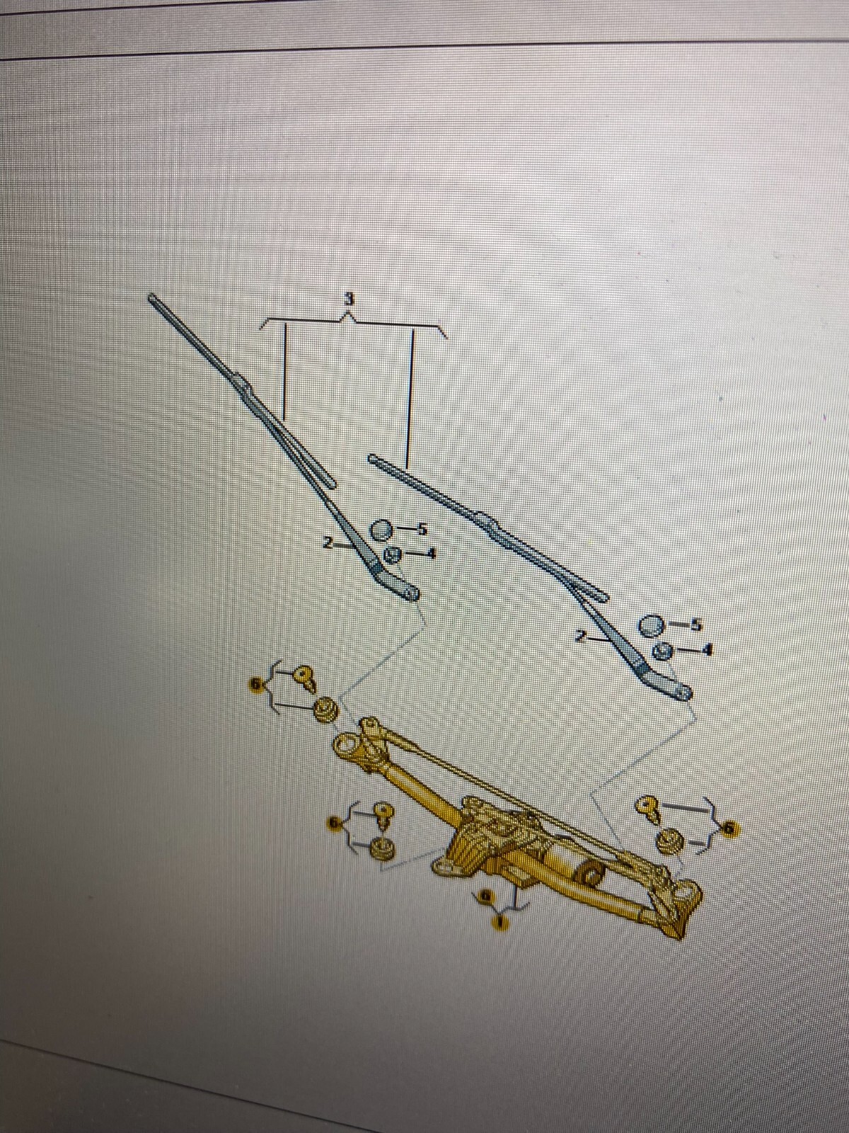 AUDI Q2 WISCHERMOTOR WISCHERGESTÄNGE SCHEIBENWISCHERSTANGE 81C 955 023 A ORIG - Obrázek 13