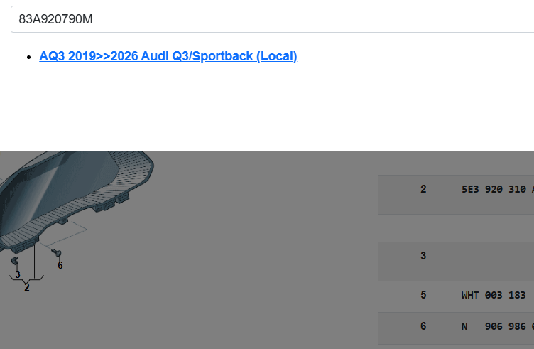 AUDI Q3 83A TACHOMETER KOMBIINSTRUMENT VIRTUAL COCKPIT 83A920790M ORIG NEU 0 KM - Obrázek 4