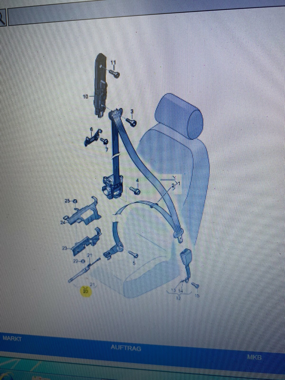 AUDI Q3/SPORTBACK 2012>>2018 GURTSTRAFFER LINKS 8U0857619 ORIG.NEU!!! - Obrázek 11