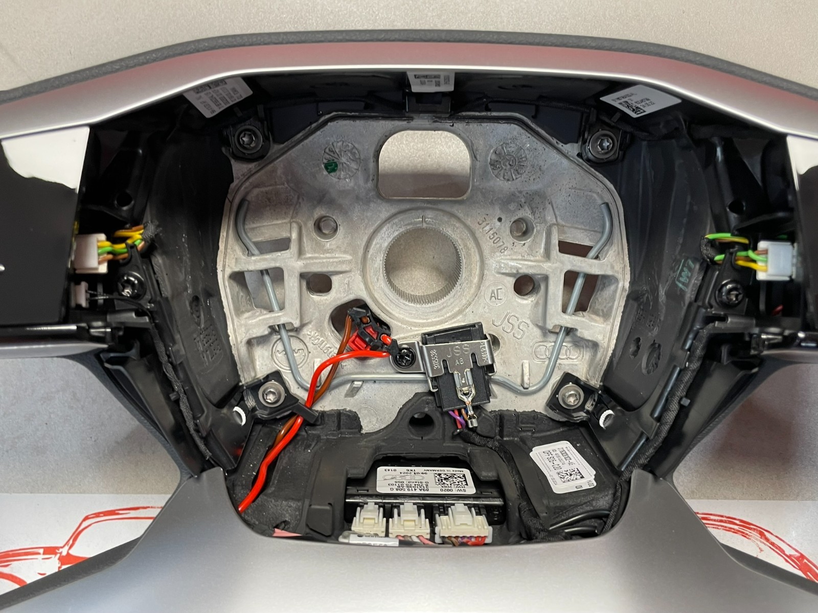 AUDI Q4 E-TRON LENKRAD BEHEIZT SPORT ABGEFLACHT 89A419091AP MIT ASSISTENTEN NEU - Obrázek 4