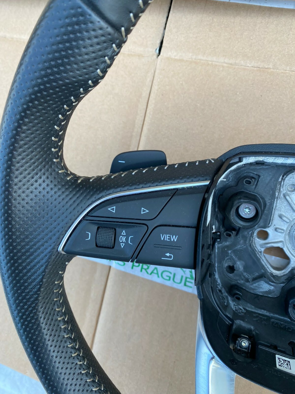 AUDI Q5, Q7 SPORT S-LINE MULT.F. LEDERLENKRAD SCHWARZ PADDELN 4M0419091P ORIG. - Obrázek 10