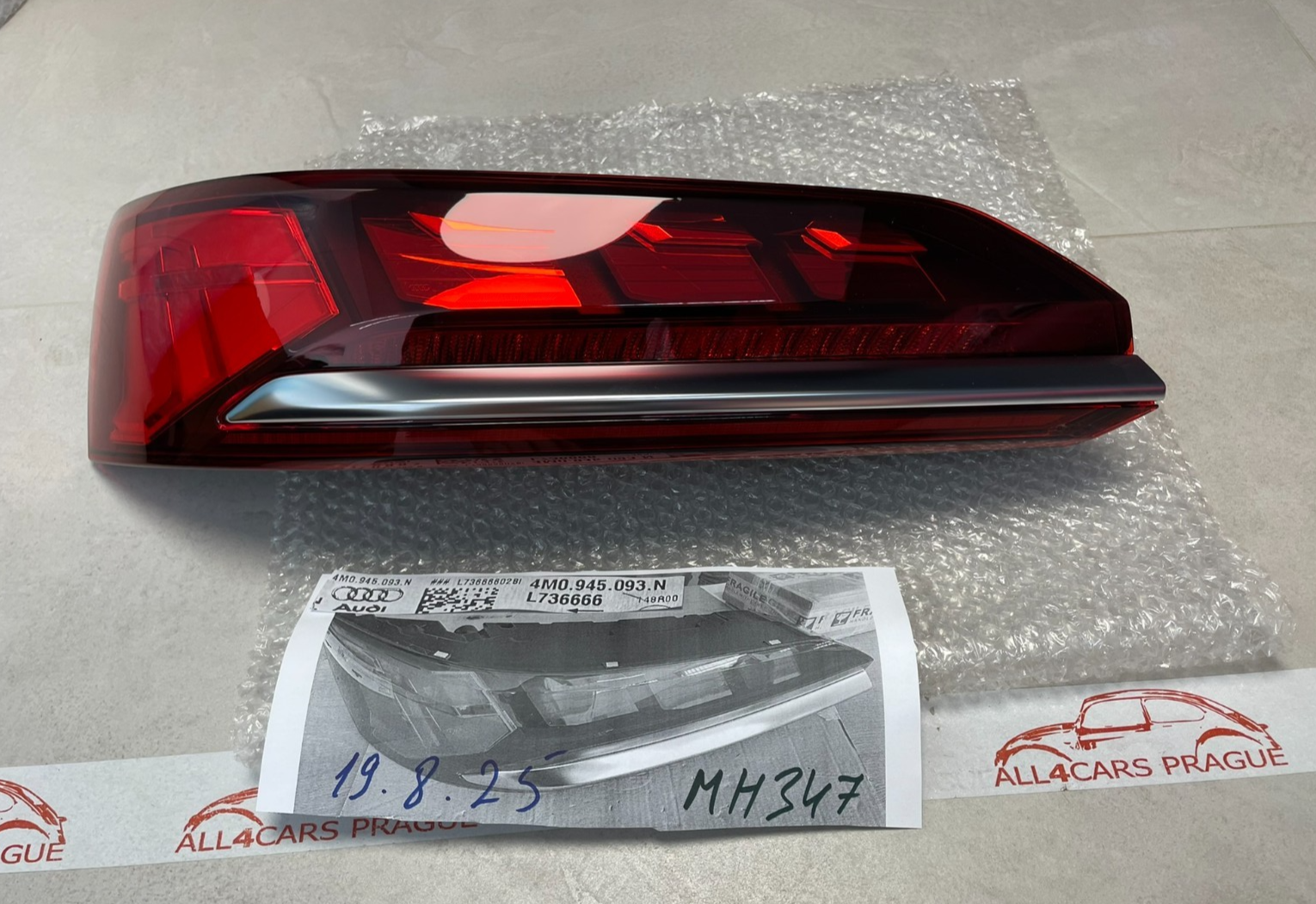 AUDI Q7 4M 2020-2025 FACELIFT RÜCKLEUCHTE LED LAMPE 4M0945093N ORIG. AUDI NEU - Obrázek 23