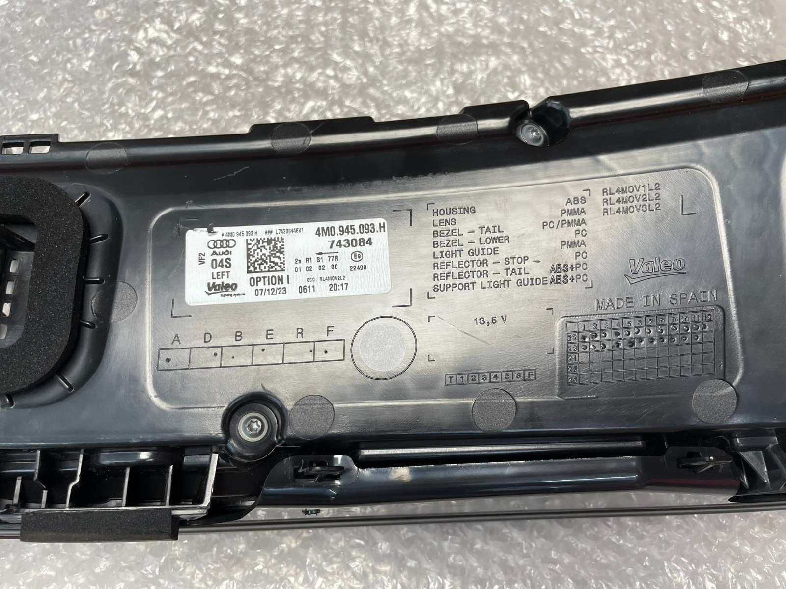 AUDI Q7 4M FACELIFT 2020-2025 RÜCKLEUCHTE LED LAMPE LINKS 4M0945093H ORIG.NEU ! - Obrázek 3