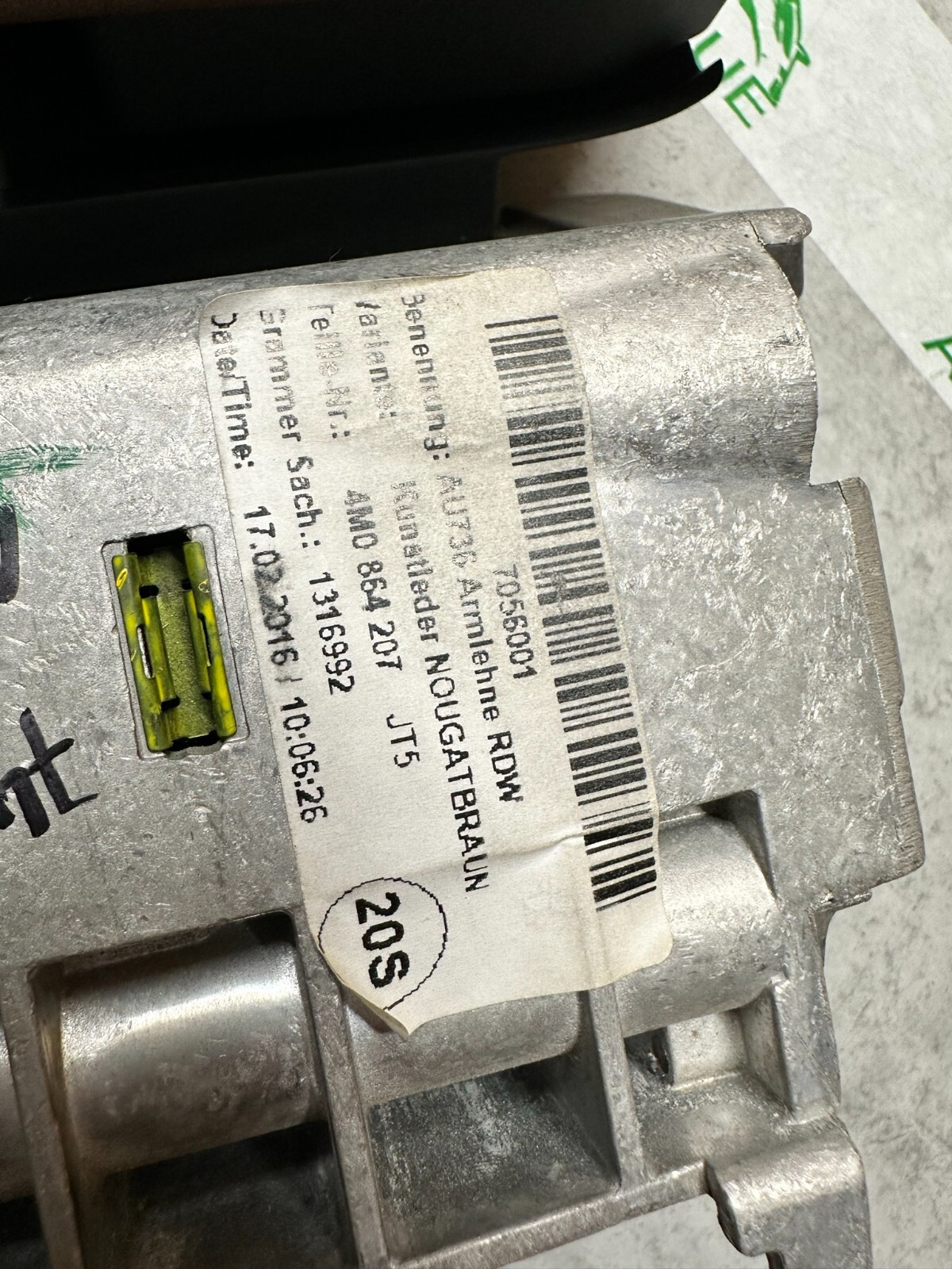 AUDI Q7 4M MITTELARMLEHNE NOUGATBRAUN KUNSTLEDER 2-TEILIG 4M0864207 JT5 ORIGINAL - Obrázek 6