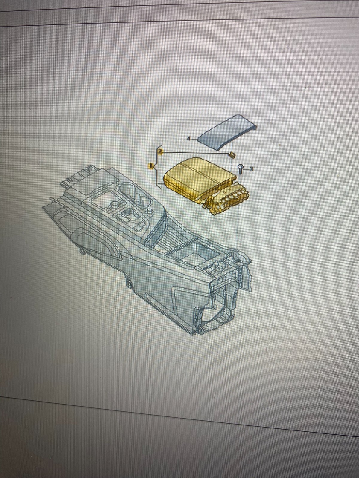 AUDI Q7 4M MITTELARMLEHNE NOUGATBRAUN KUNSTLEDER 2-TEILIG 4M0864207 JT5 ORIGINAL - Obrázek 10