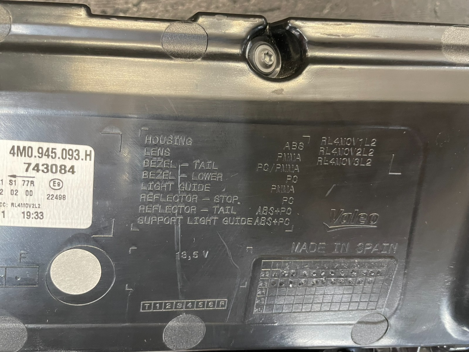 AUDI Q7 FACELIFT 4M 2020-2025 RÜCKLEUCHTE LINKS LED LAMPE 4M0945093H ORIG. NEU - Obrázek 3