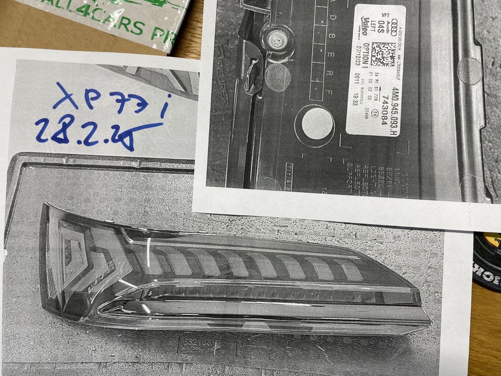 AUDI Q7 FACELIFT 4M 2020-2025 RÜCKLEUCHTE LINKS LED LAMPE 4M0945093H ORIG. NEU - Obrázek 25