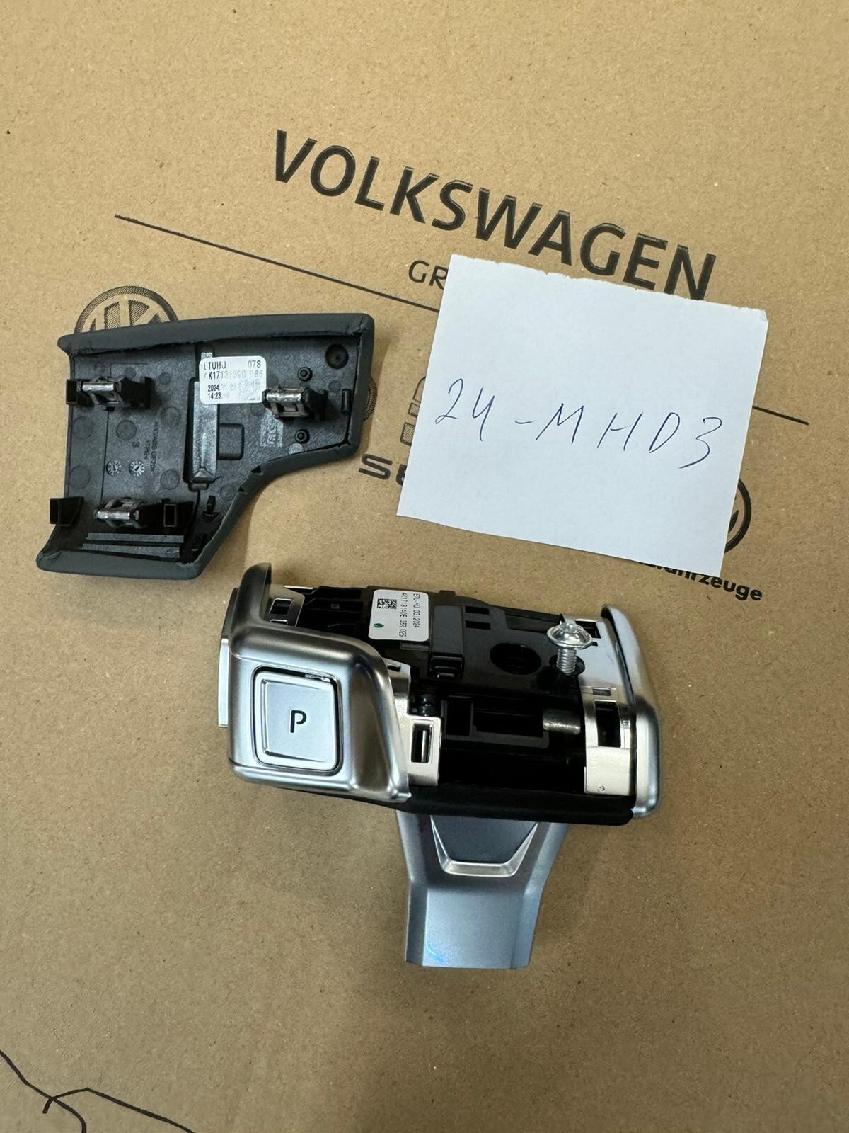 AUDI SCHALTKNAUF GRIFF GRAU LEDER 4K1713139D 4K1713140E AUTOMATIK GETRIEBE NEU - Obrázek 13