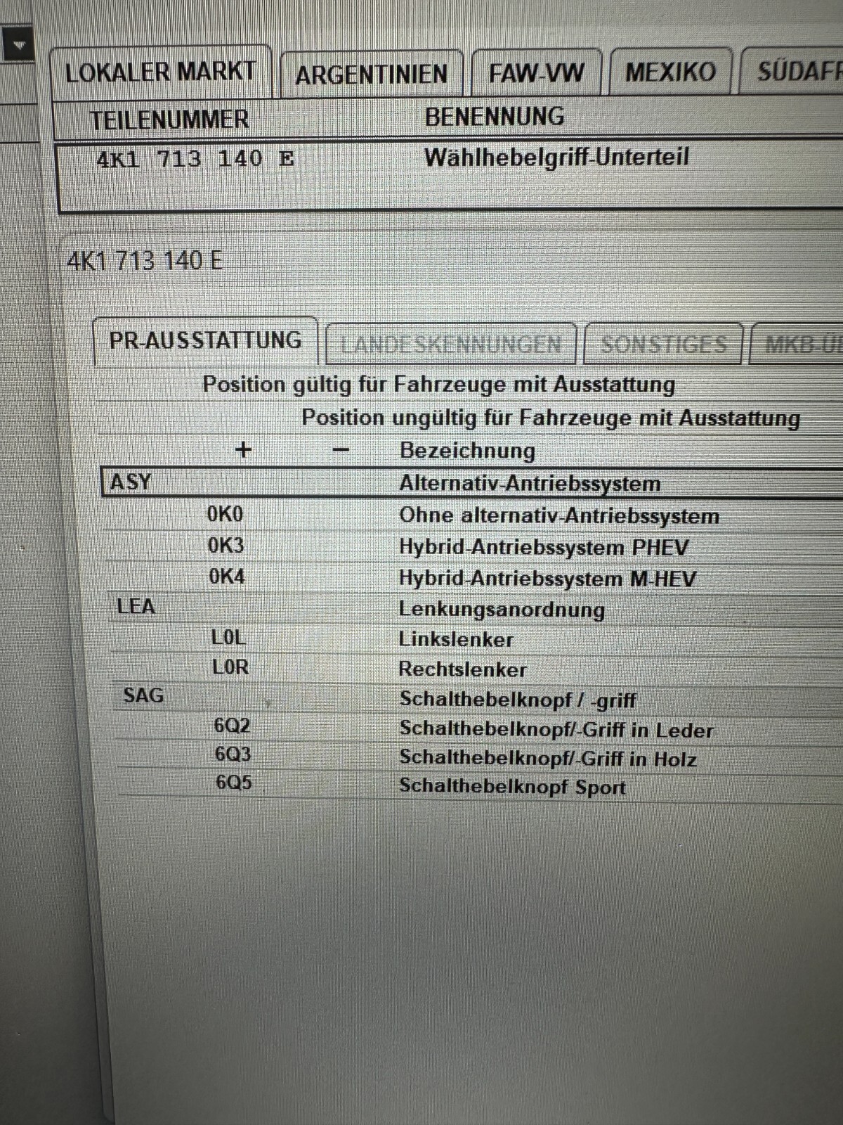 AUDI SCHALTKNAUF GRIFF GRAU LEDER 4K1713139D 4K1713140E AUTOMATIK GETRIEBE NEU - Obrázek 15