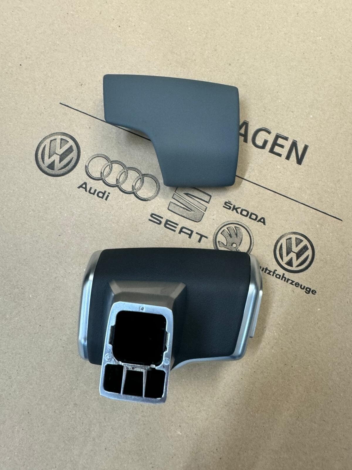 AUDI SCHALTKNAUF GRIFF GRAU LEDER 4K1713139D 4K1713140E AUTOMATIK GETRIEBE NEU - Obrázek 10