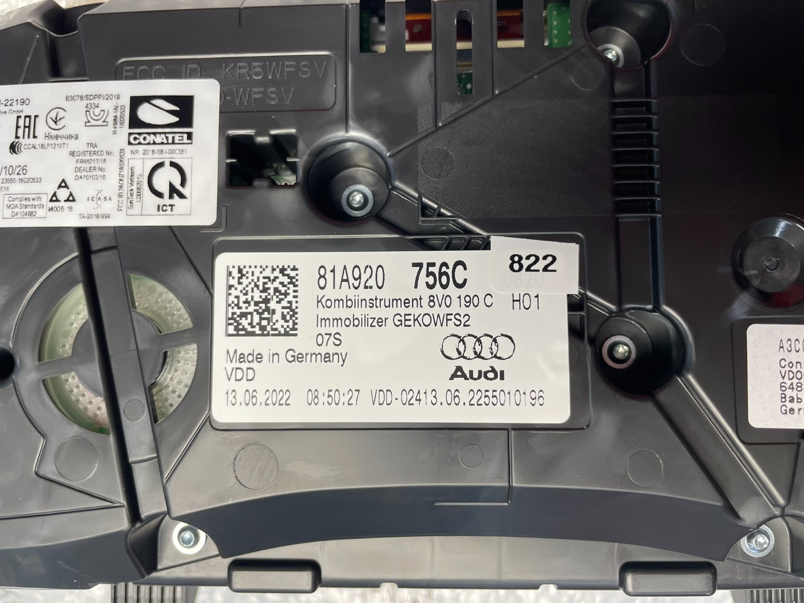 AUDI SQ2 TACHOMETER KOMBIINSTRUMENT 81A920756C ORIGINAL NEU - 0 KM! 81A920756C - Obrázek 4