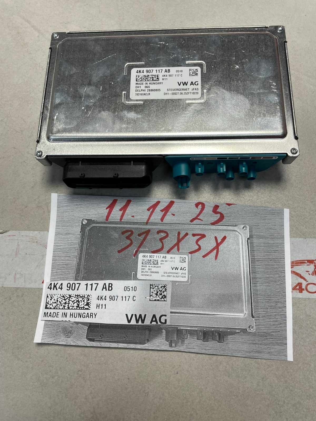 AUDI STEUERGERÄT ASSISTENZSYSTEME STEUERGERÄT FÜR KAMERAS 360°, 4K4907117AB NEU - Obrázek 22